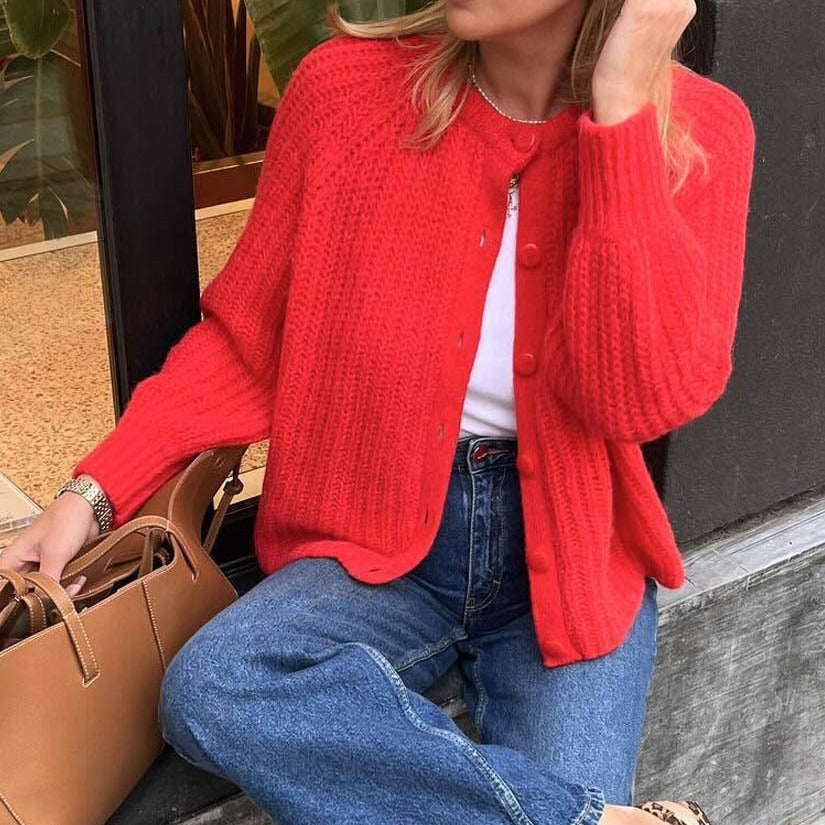 BERTHA | Schicke Strickpullover-Jacke