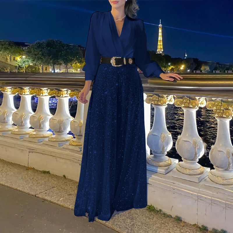 MARIA | Zeitloser Jumpsuit mit V-Ausschnitt