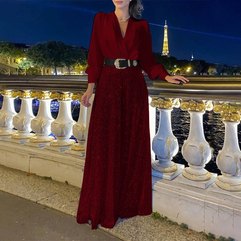 MARIA | Zeitloser Jumpsuit mit V-Ausschnitt