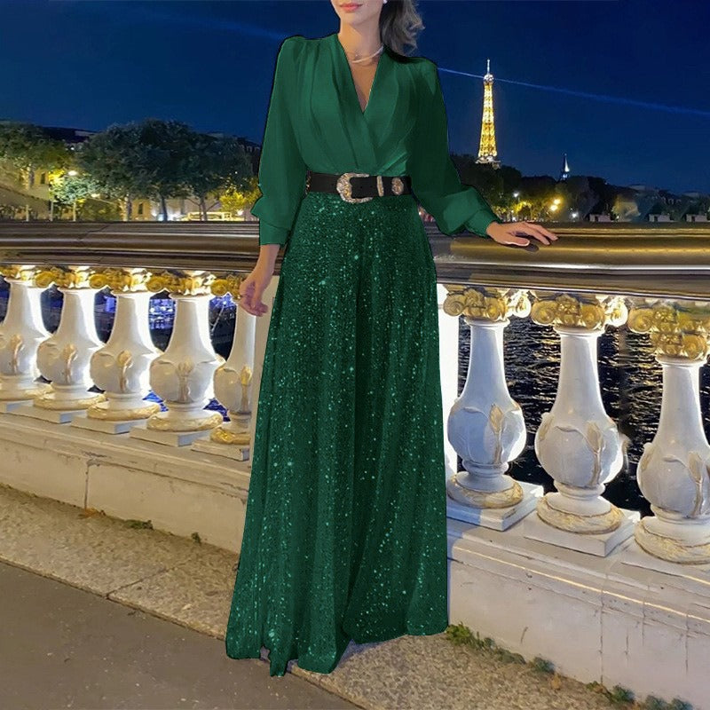 MARIA | Zeitloser Jumpsuit mit V-Ausschnitt