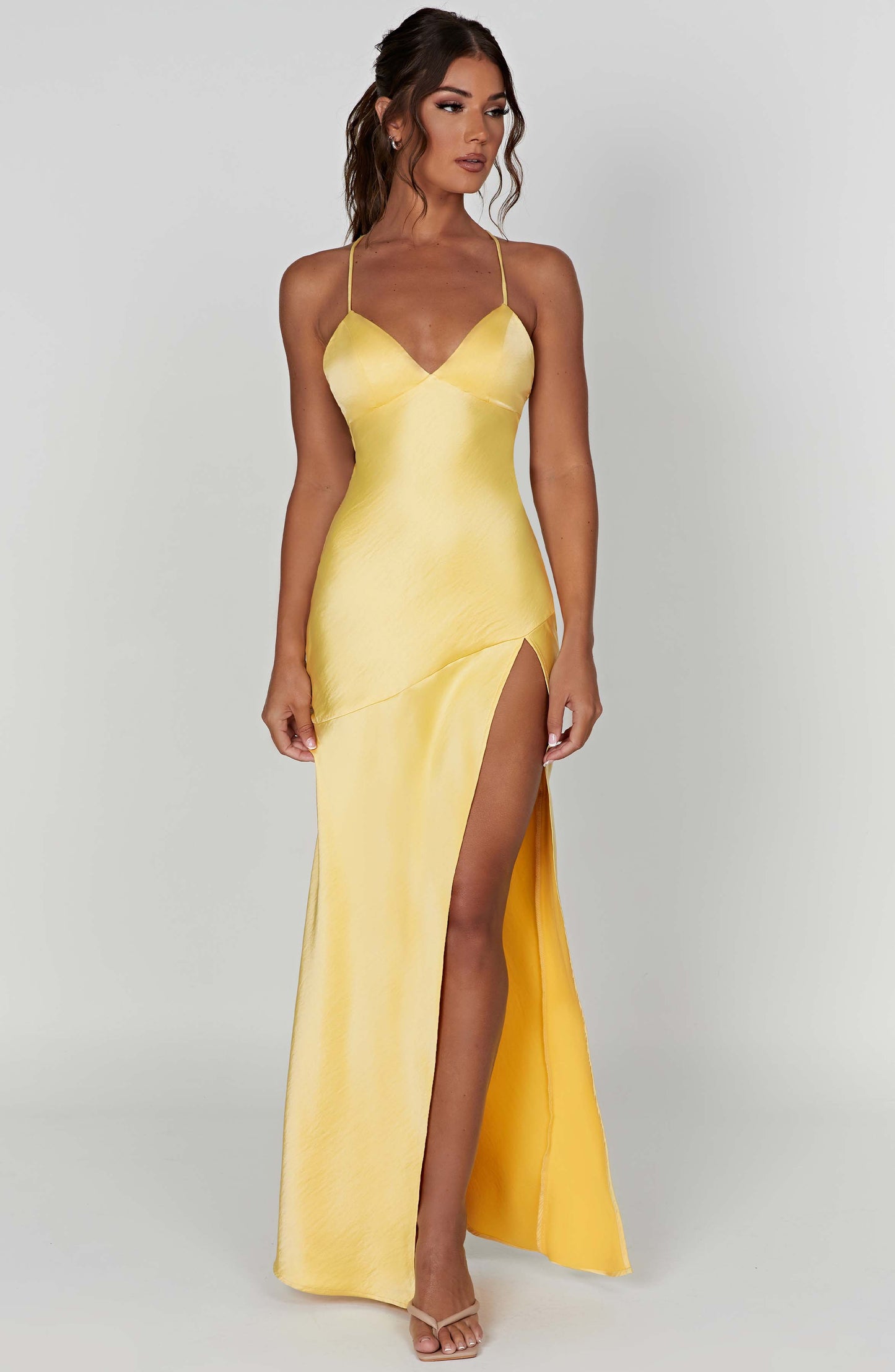 VELINA | Schlitz-Kleid