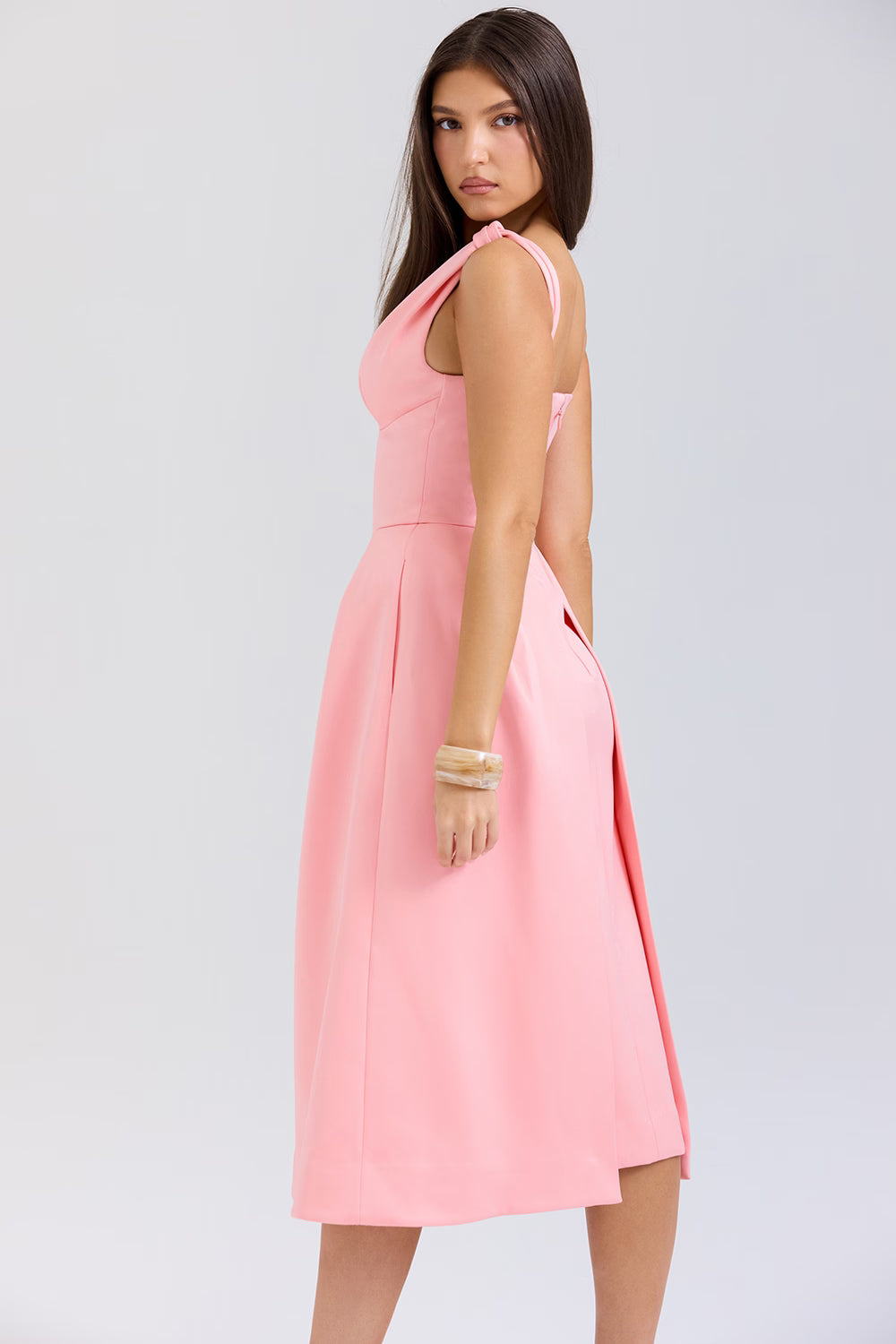 PAMMY | Satin Midikleid