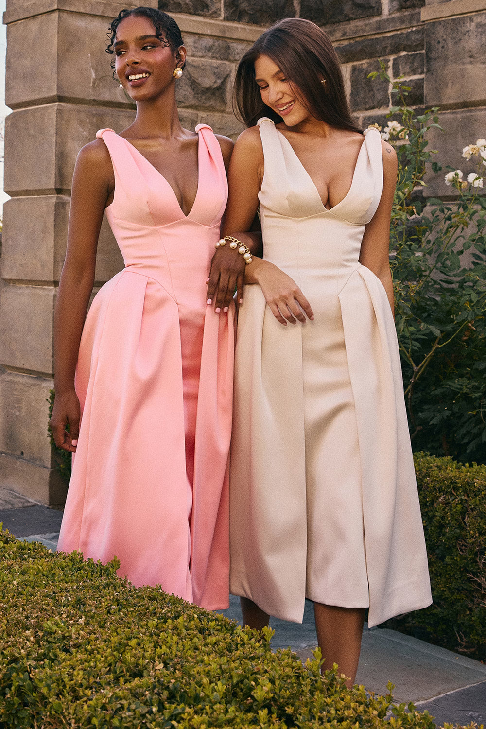 PAMMY | Satin Midikleid