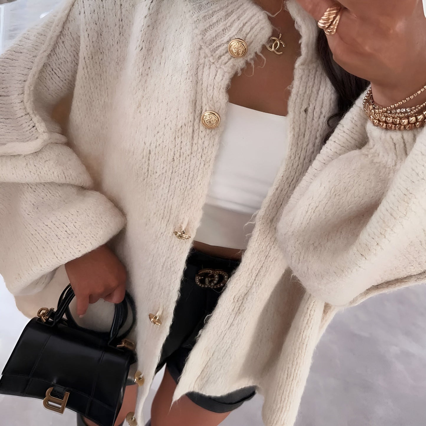 NORA – Oversized Strickjacke