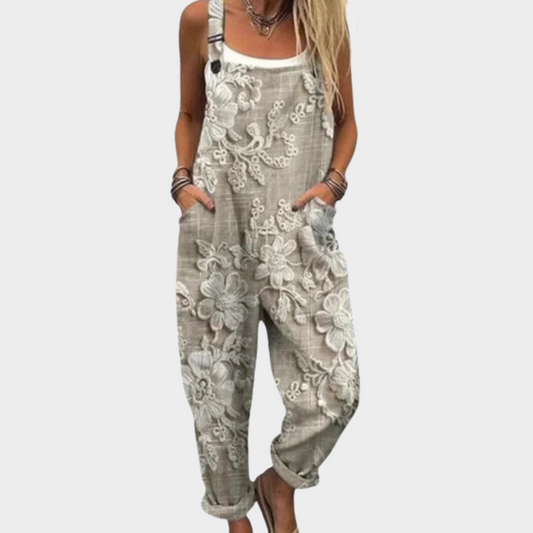 RUTH | Bequeme bedruckte Latzhose