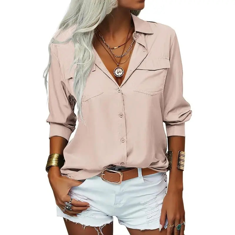 PHILINA | Lässige Bluse mit Knopfleiste