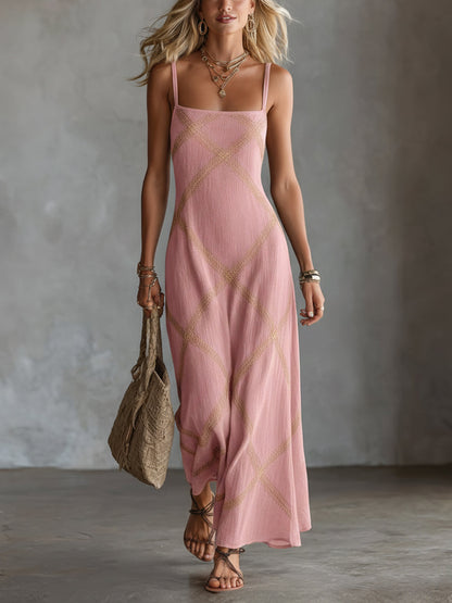 ZITA | Maxikleid mit Geometrischem Print