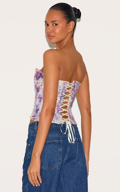 LIV | Chic Corset-Top mit Feiner Spitze