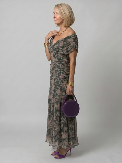 ANNEMARIE | Off-Shoulder Flow-Maxikleid