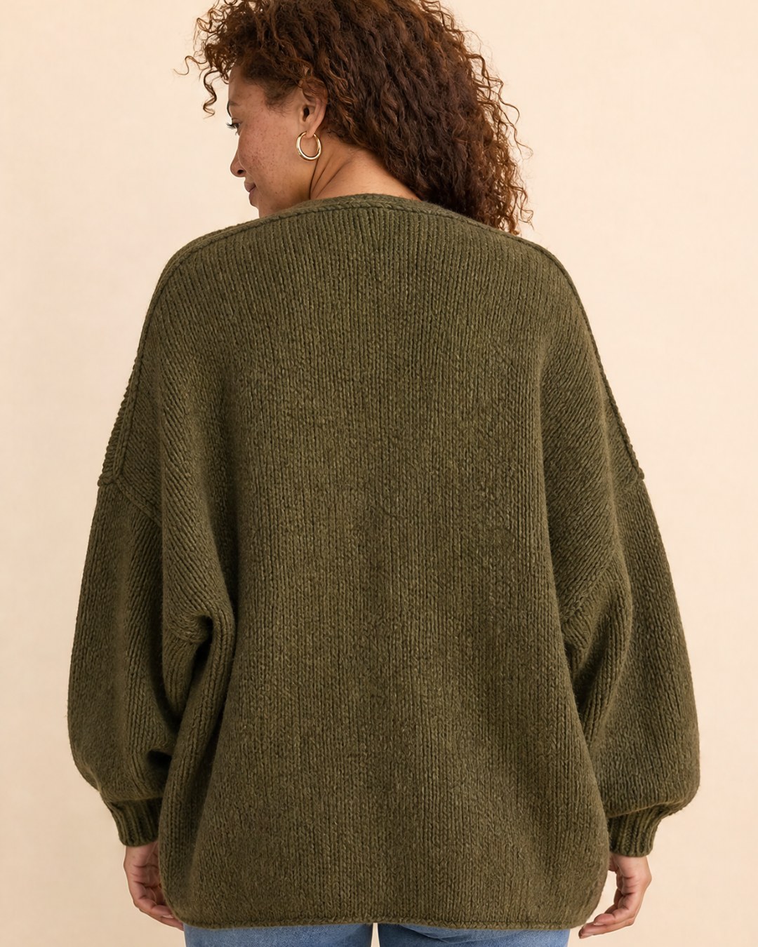 MELANIE | Langärmliger Cardigan mit offenem Vorderteil