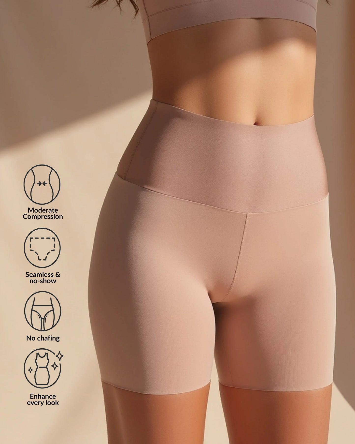 BELLA | Formende High-Waist Shorts