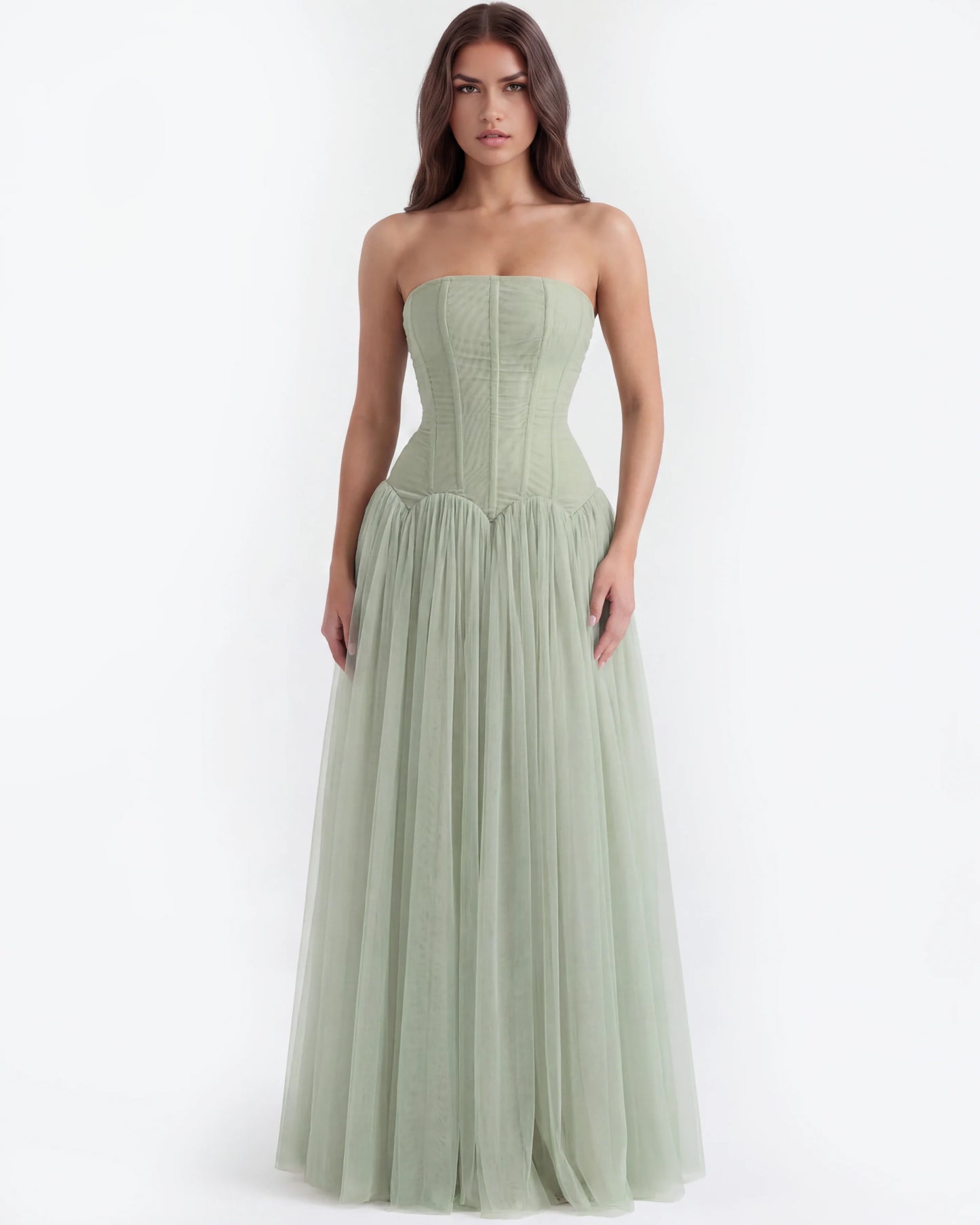 ARABELLA | Trägerloses Korsett-Maxikleid