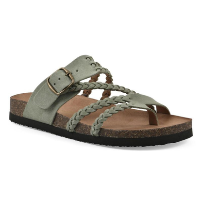 HANNE | Flache Sandalen mit Geflochtenen Riemen