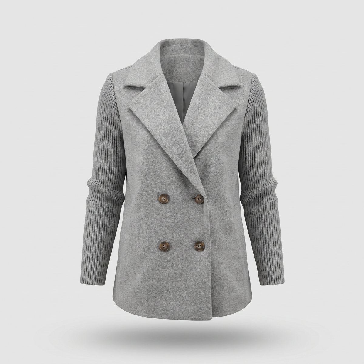 BRIANNA | Blazerjacke mit Strickärmeln und Knopfverschluss