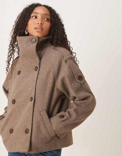 GENESIS | Jacke mit Stehkragen und Knopfleiste