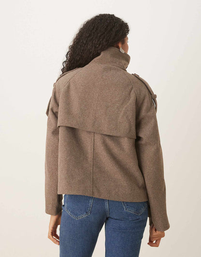 GENESIS | Jacke mit Stehkragen und Knopfleiste