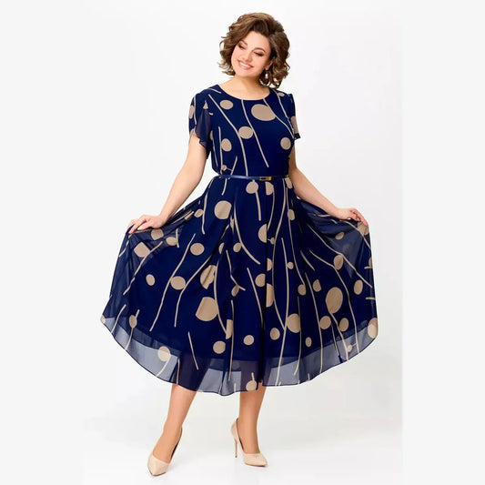 ODA | Gepunktetes Midikleid