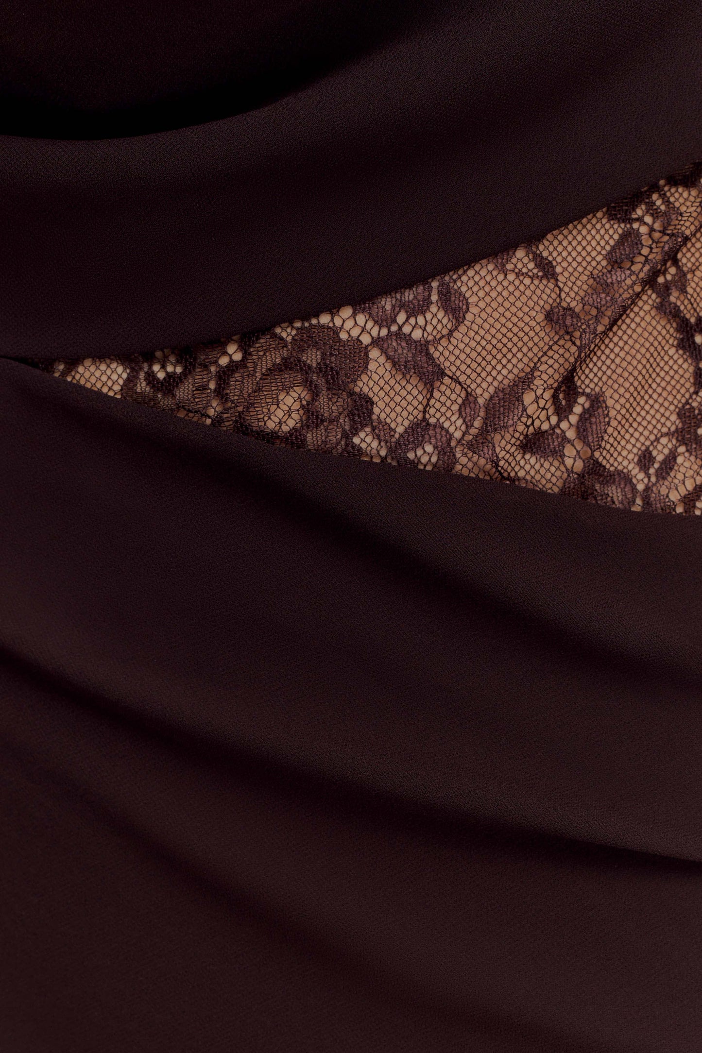 ISALIE | Halterneck-Maxikleid mit Spitzeneinsatz