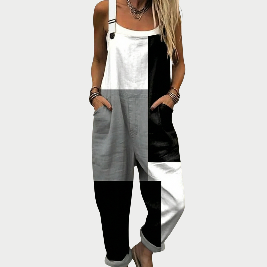 ELARA | Bequeme bedruckte Latzhose