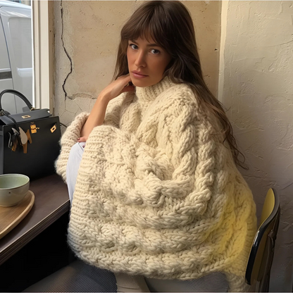 LINDA - Übergroßer Strickpullover