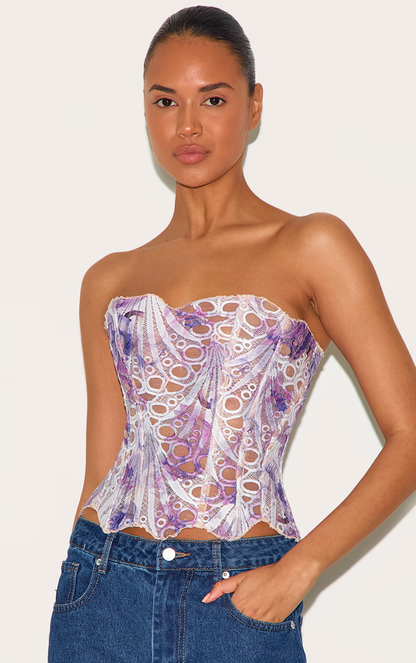 LIV | Chic Corset-Top mit Feiner Spitze