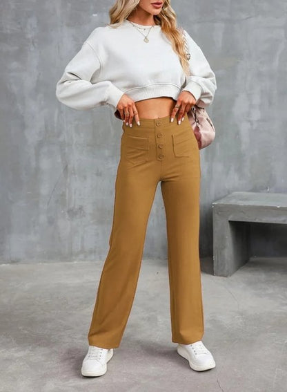 FRIEDA | High-Waist-Hose mit Weitem Bein