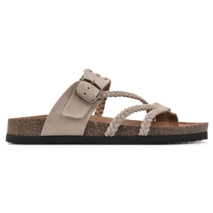 HANNE | Flache Sandalen mit Geflochtenen Riemen