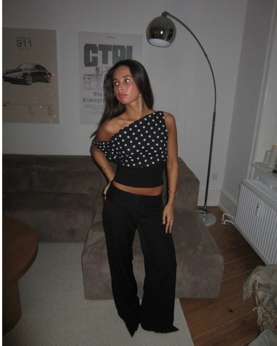 ZOE | Polka Top & Hose Set