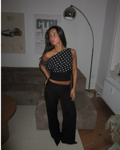 ZOE | Polka Top & Hose Set