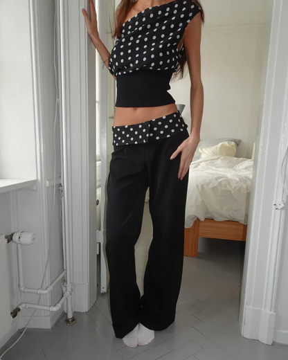 ZOE | Polka Top & Hose Set
