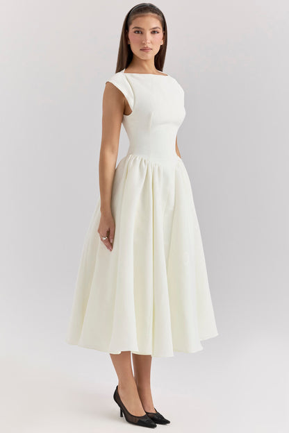 FARAH | Midikleid mit Kappenärmeln