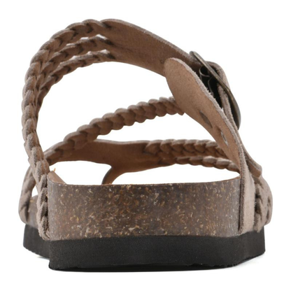 HANNE | Flache Sandalen mit Geflochtenen Riemen