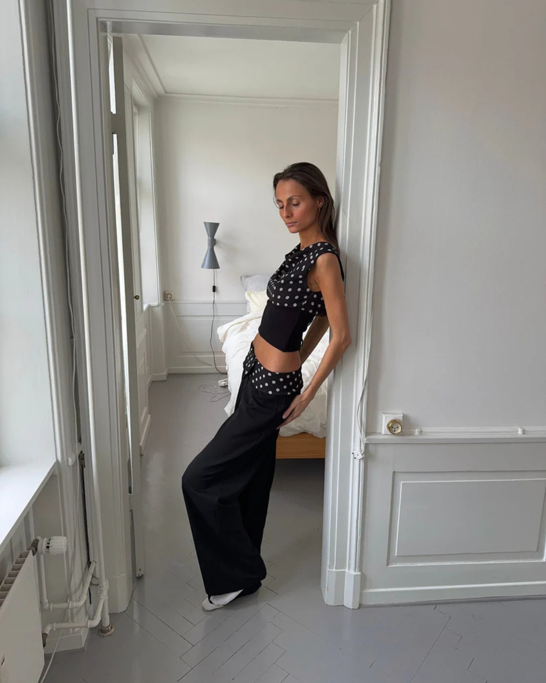 ZOE | Polka Top & Hose Set