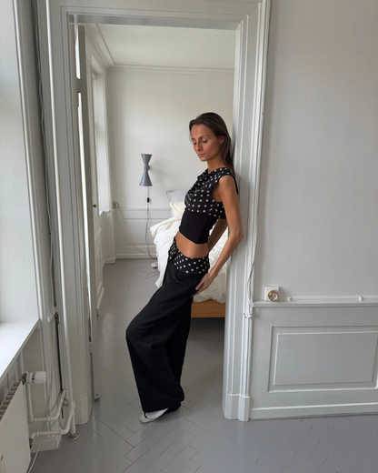 ZOE | Polka Top & Hose Set