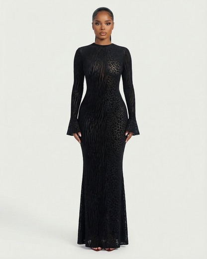 FLORENTINE | Maxikleid mit ausgestellten Ärmeln