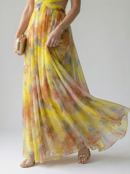 ELINE | Weiches Wickel-Maxikleid