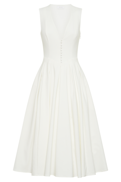 CHRISTINE | Ärmelloses Midikleid