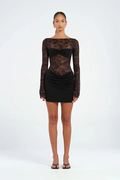 NEOMI | Elegantes Spitzen-Minikleid