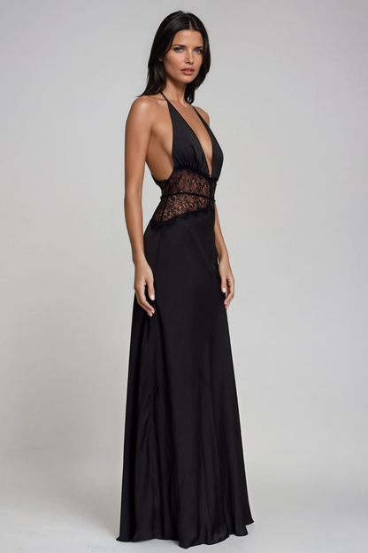 SELINA | Rückenfreies Maxikleid