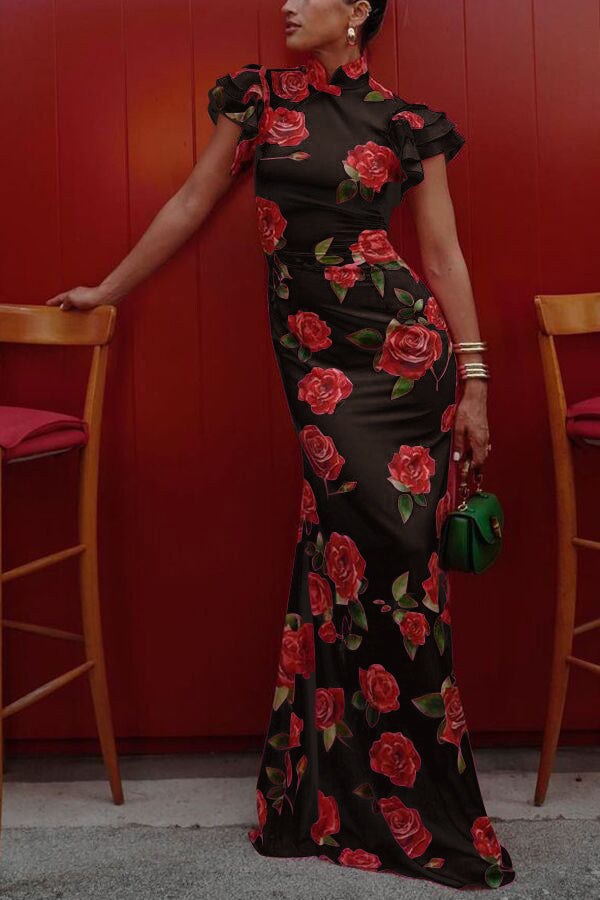 MILLIE | Florales Maxikleid