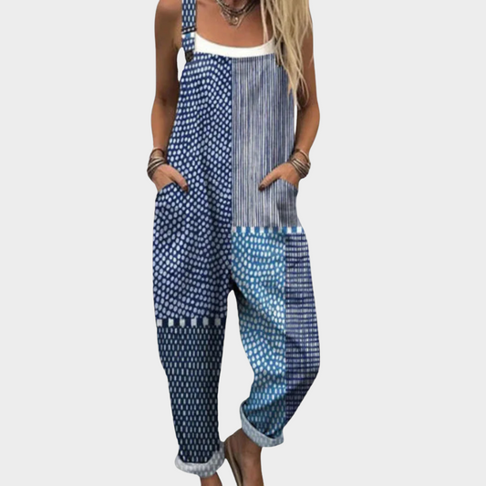 LIVIA | Bequeme bedruckte Latzhose