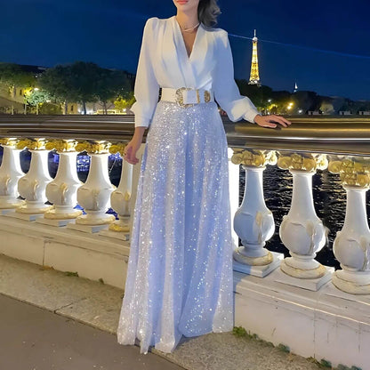 MARIA | Zeitloser Jumpsuit mit V-Ausschnitt