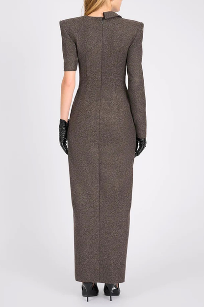KATHERINE | Langärmliges Blazerkleid mit Seitenschlitz