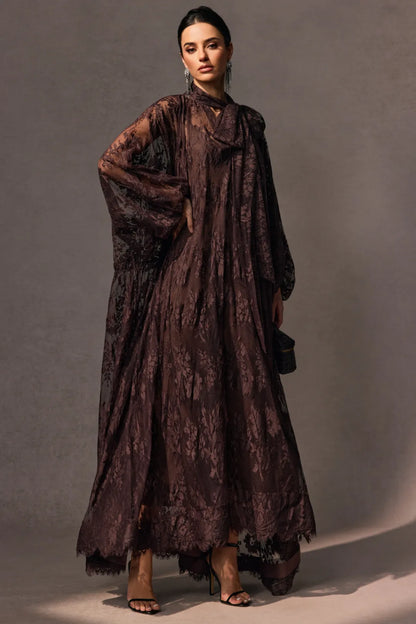 FILINA | Maxikleid mit floraler Spitzen-Überlage