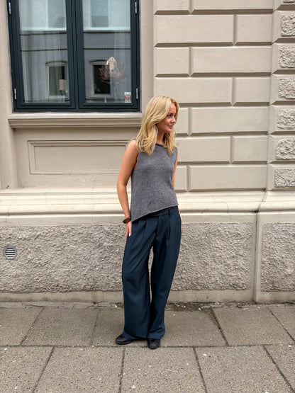 RILEY | Hochtaillierte Hosen mit weitem Bein