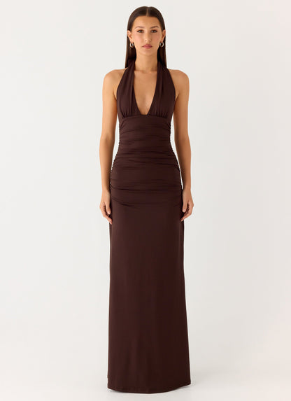 CARMEN | Maxikleid mit Geraffter Taille