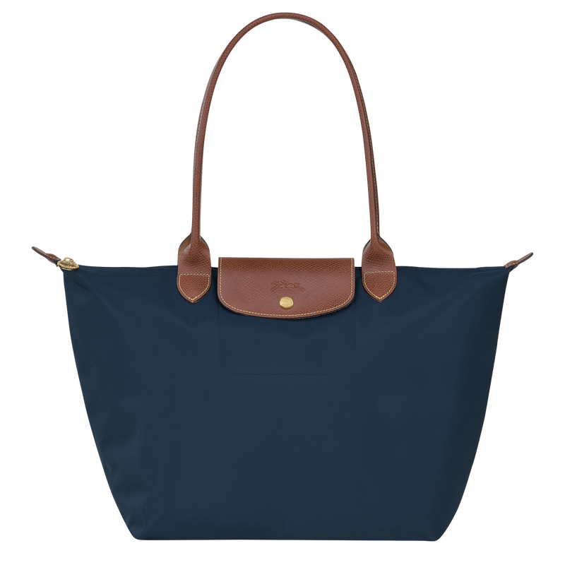 Große Le Pliage Tasche - Marineblau