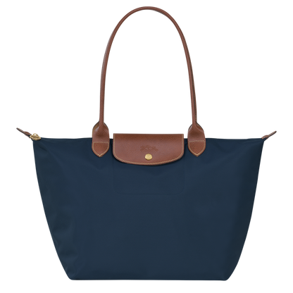 Große Le Pliage Tasche - Marineblau