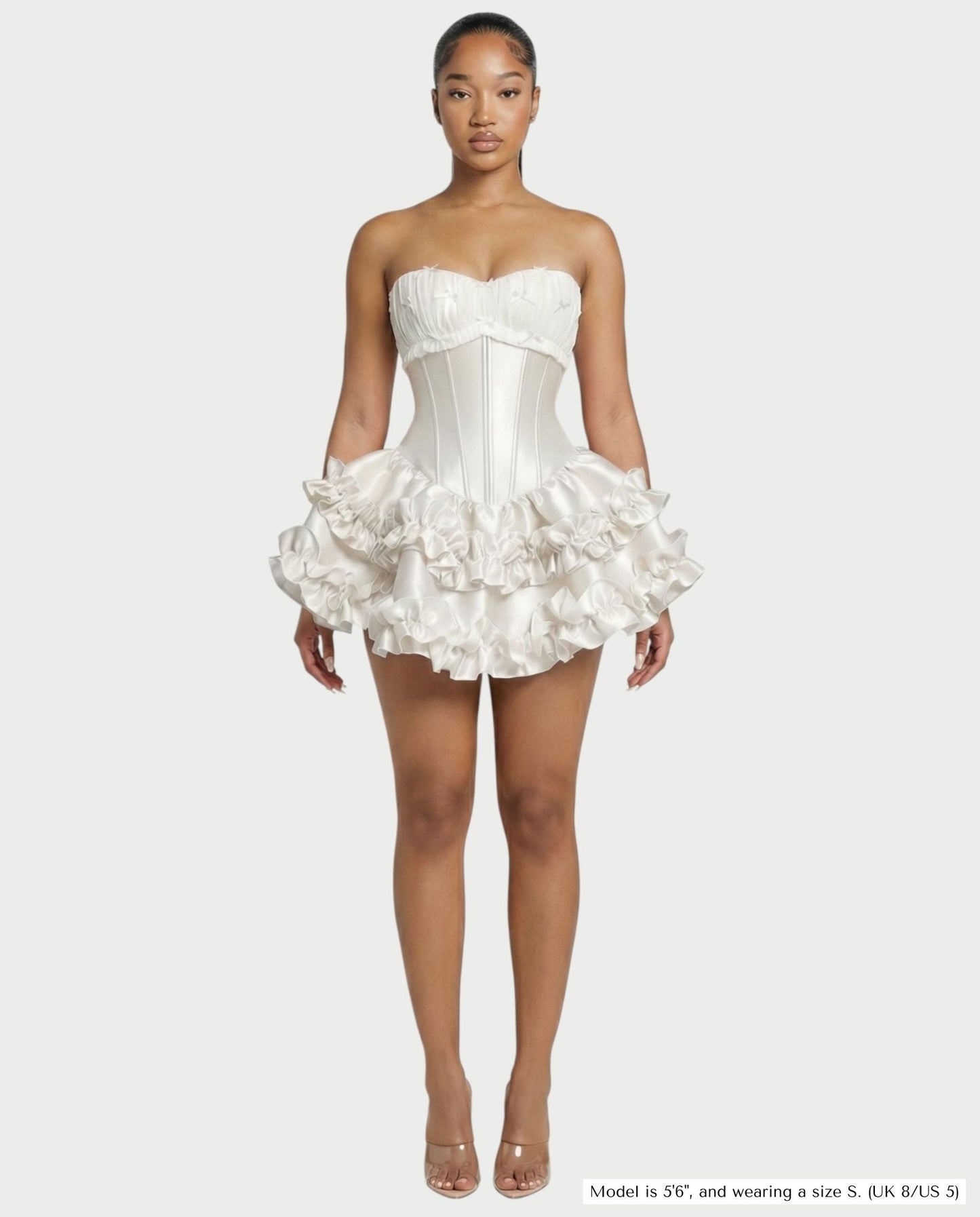 HAZEL | Trägerloses Korsett-Minikleid