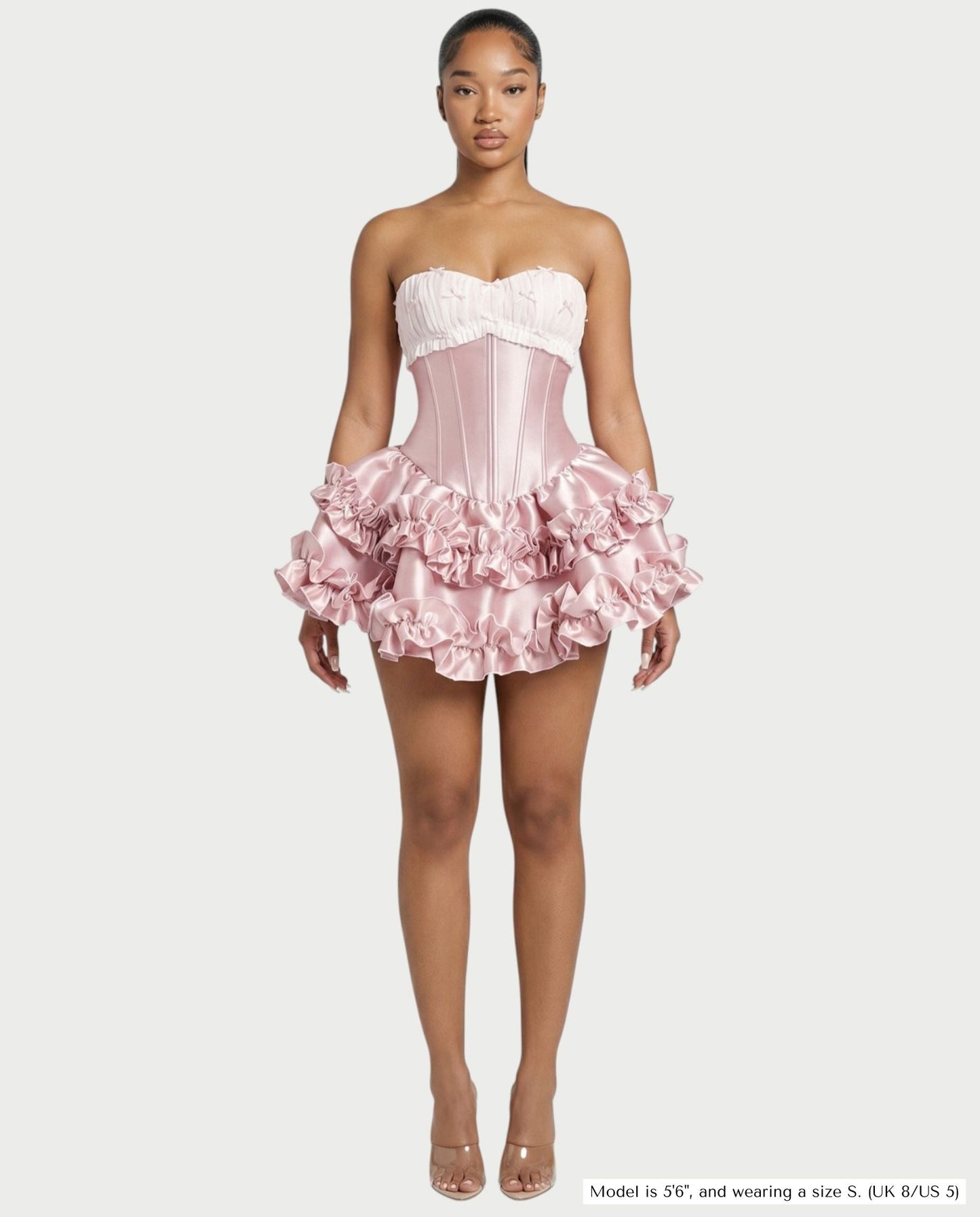 HAZEL | Trägerloses Korsett-Minikleid